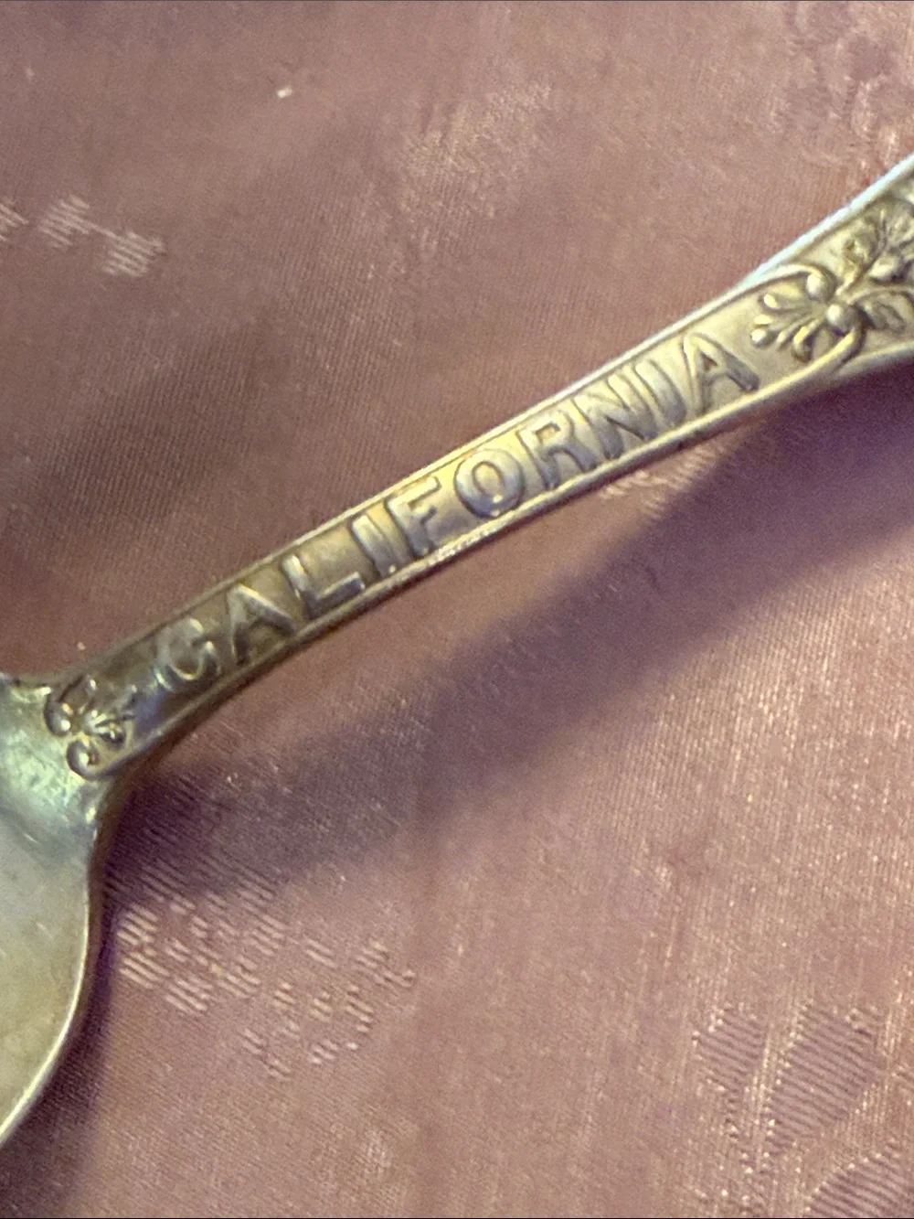 Antique Decorative California Eureka Silver plated Serving Spoon